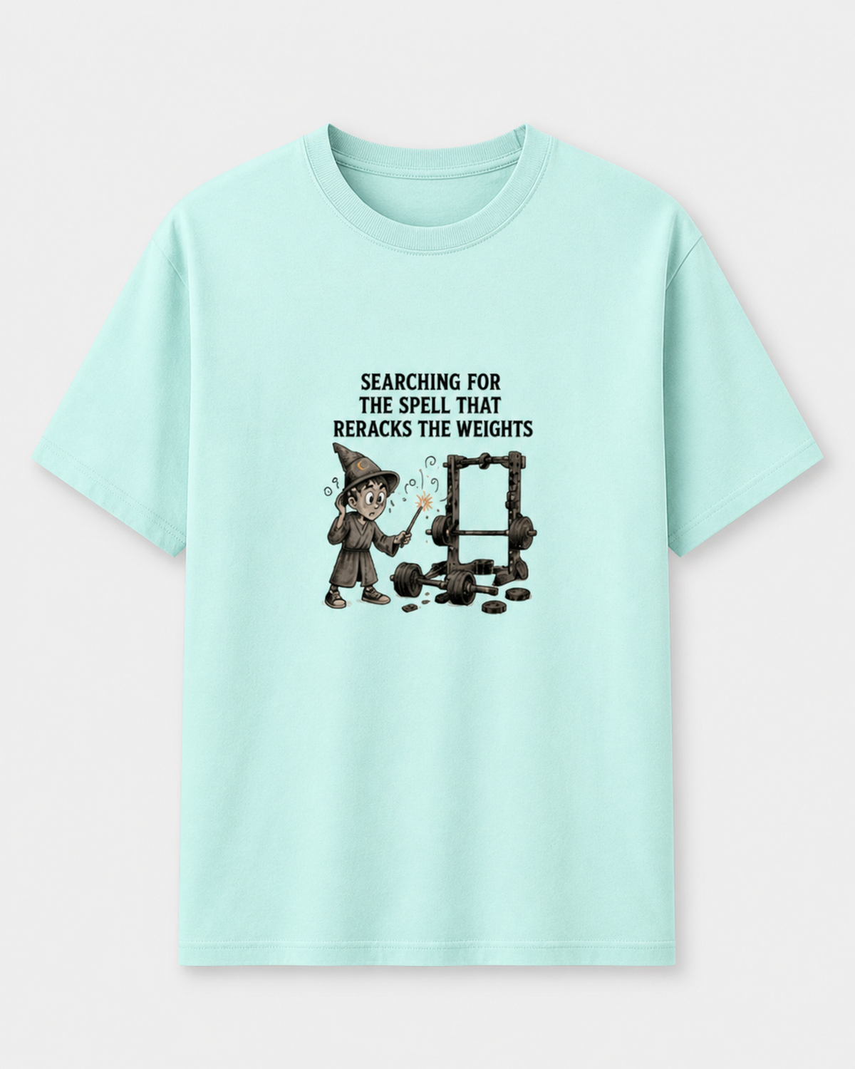 Searching for the Spell That Reracks the Weights Tee