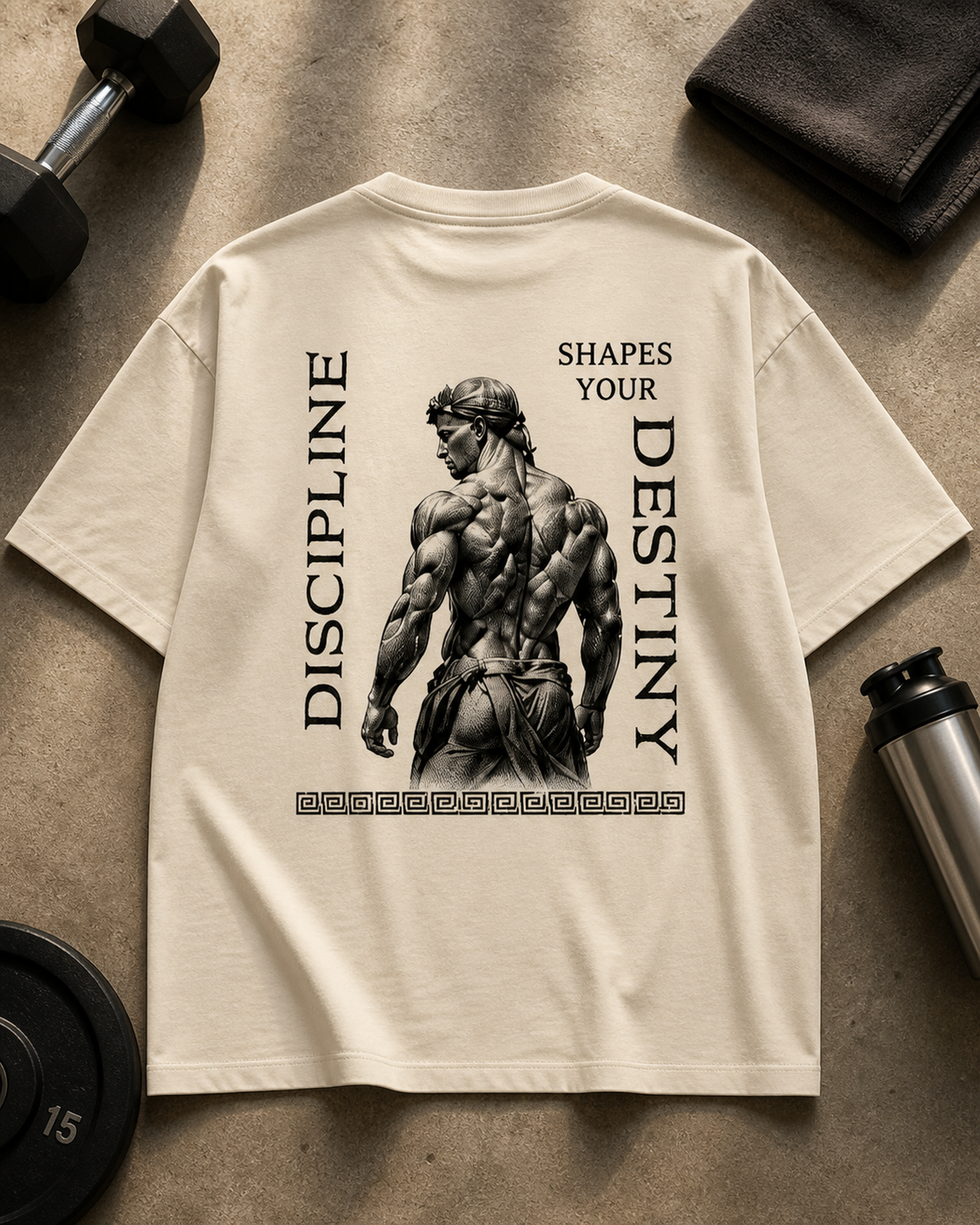 Discipline Shapes Your Destiny Oversized Tee