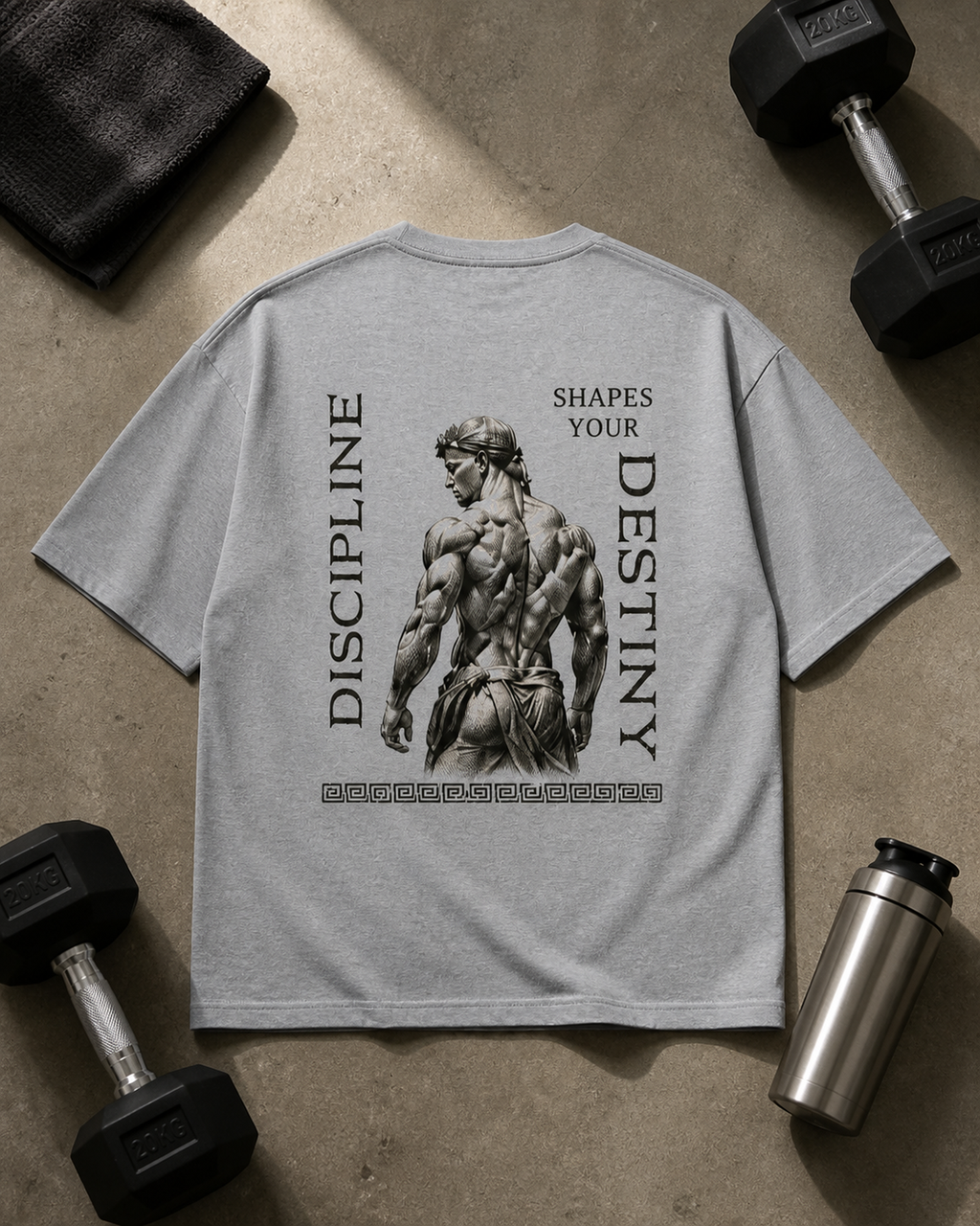 Discipline Shapes Your Destiny Oversized Tee