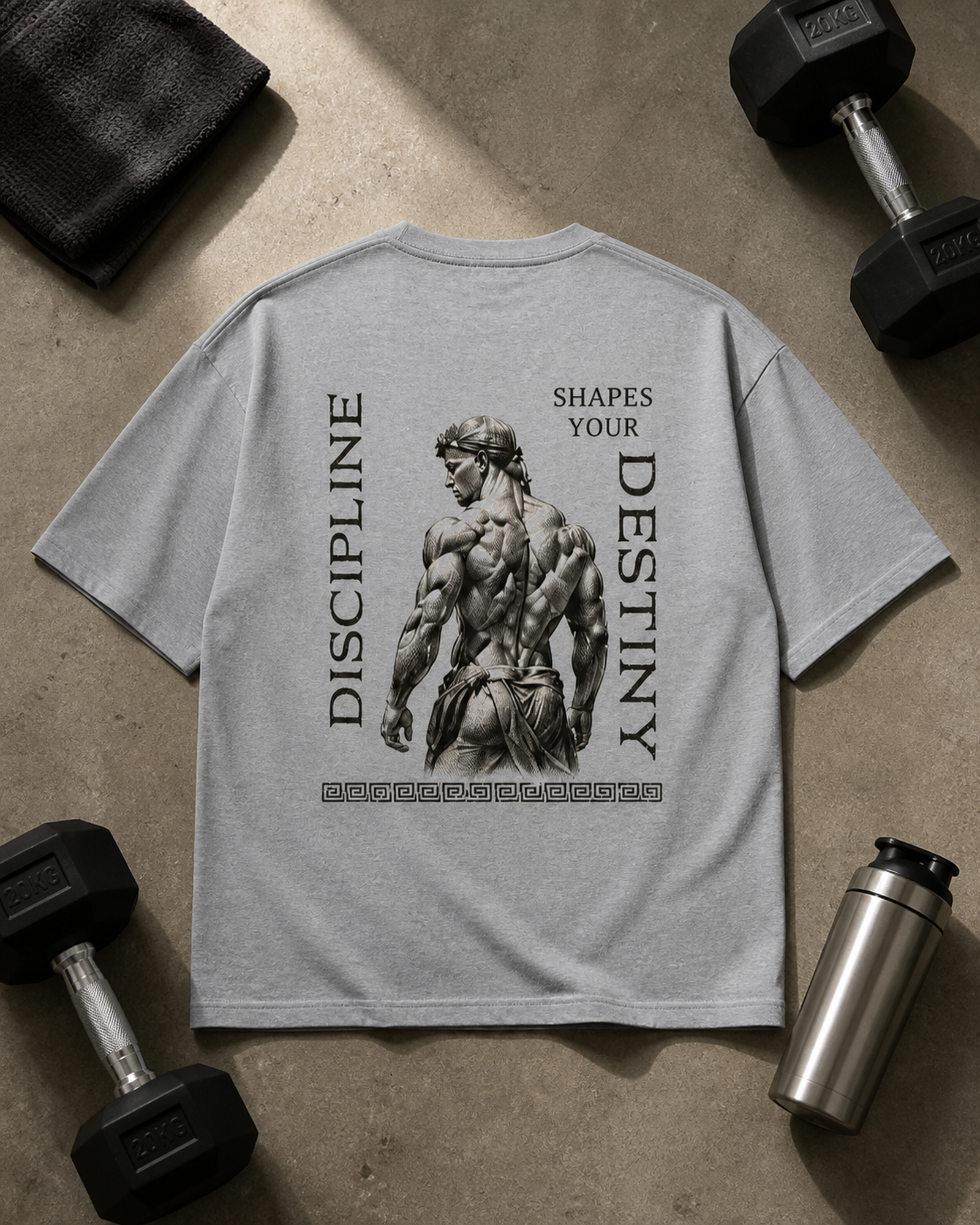 Discipline Shapes Your Destiny Oversized Tee